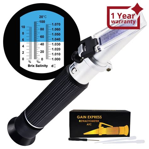 refractometer salinity to brix|what is a refractometer.